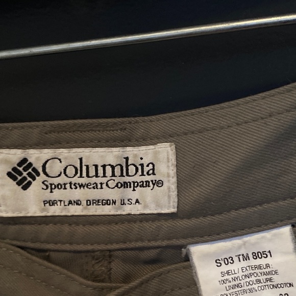 COLUMBIA Men’s Cargo Pants Greyish Green - Picture 7 of 8